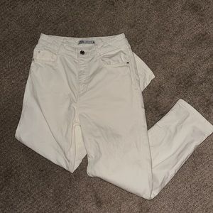 Zara White ankle mom jeans, US 4 Zara jeans